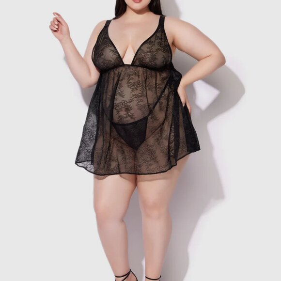Frederick's of Hollywood Other - FOH Pia Lace Babydoll & Thong
